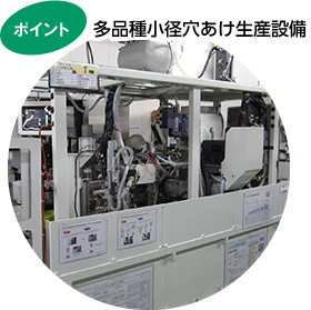 多品種小径穴あけ生産設備